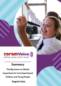 The cover of Coram Voice's Big Listen Summary Report